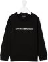 Emporio Ar i Kids Sweater met logoprint Zwart - Thumbnail 1