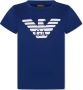 Emporio Ar i Kids T-shirt met logoprint Blauw - Thumbnail 1