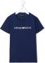 Emporio Ar i Kids T-shirt met logoprint Blauw - Thumbnail 1