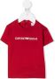Emporio Ar i Kids T-shirt met logoprint Rood - Thumbnail 1