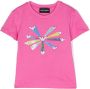 Emporio Ar i Kids T-shirt met logoprint Roze - Thumbnail 1