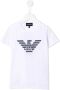 Emporio Ar i Kids T-shirt met logoprint Wit - Thumbnail 1