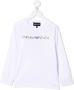 Emporio Ar i Kids T-shirt met logoprint Wit - Thumbnail 1