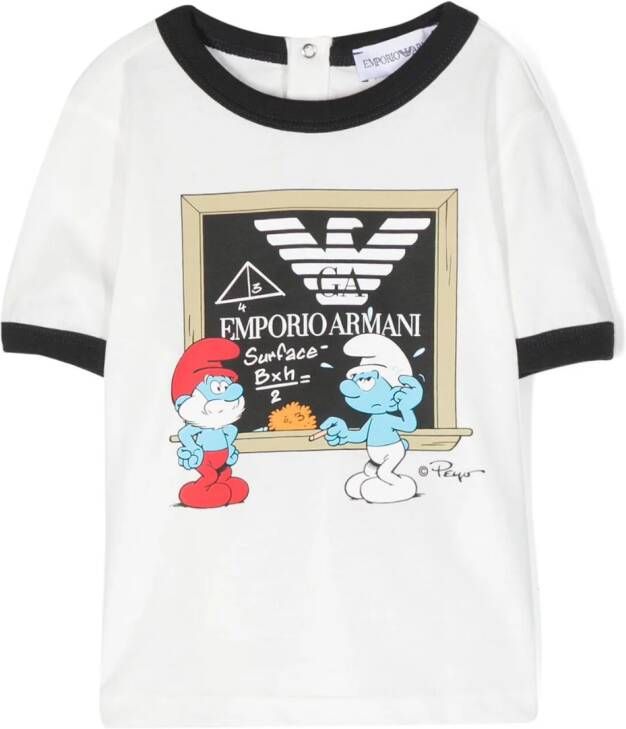 Emporio Armani Kids T-shirt met print Wit