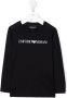 Emporio Ar i Kids Top met logo Blauw - Thumbnail 1