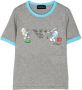 Emporio Ar i Kids x Smurfs T-shirt met logoprint Grijs - Thumbnail 1