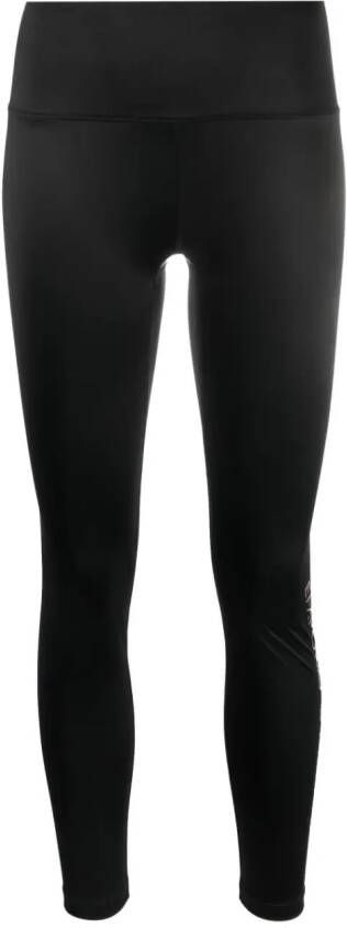Emporio Armani Legging met metallic afwerking Zwart