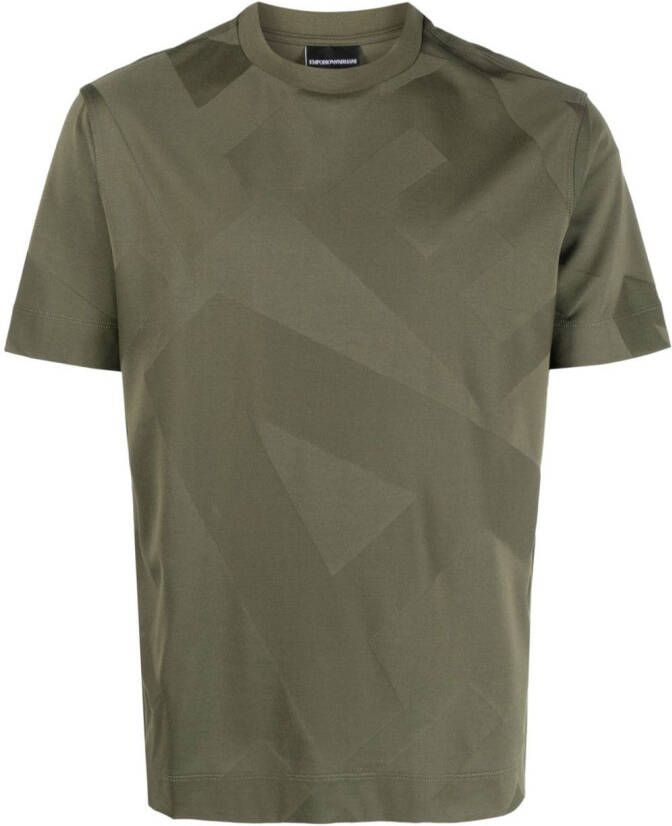 Emporio Armani Katoenen T-shirt Groen