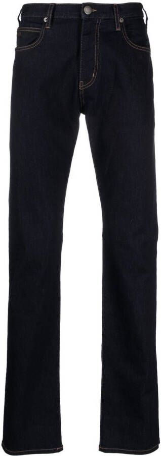 Emporio Armani Jeans met logopatch Blauw