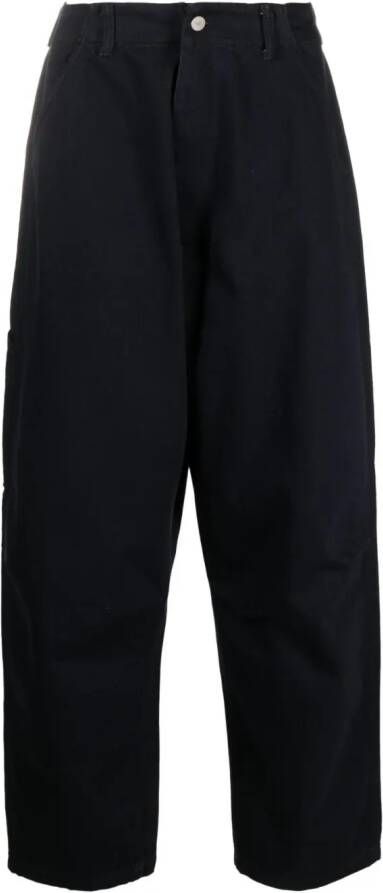 Emporio Armani Broek met logopatch Blauw