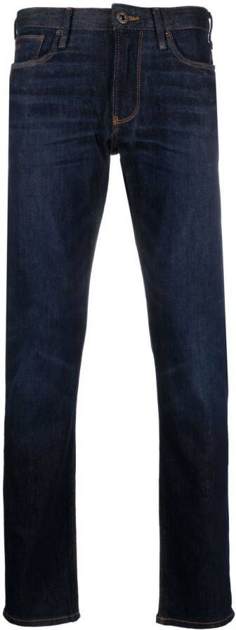 Emporio Armani Jeans met logoplakkaat Blauw