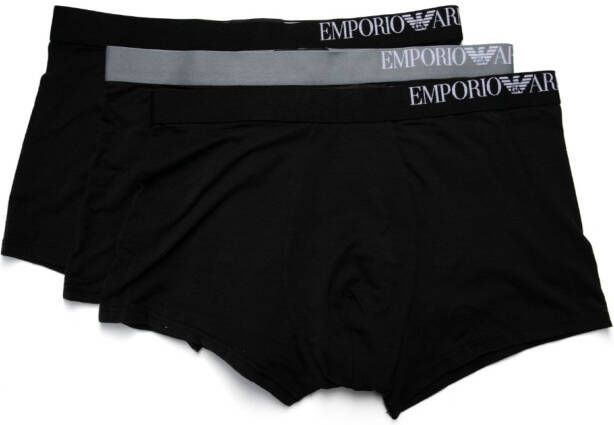 Emporio Armani Boxershorts met logoprint Zwart