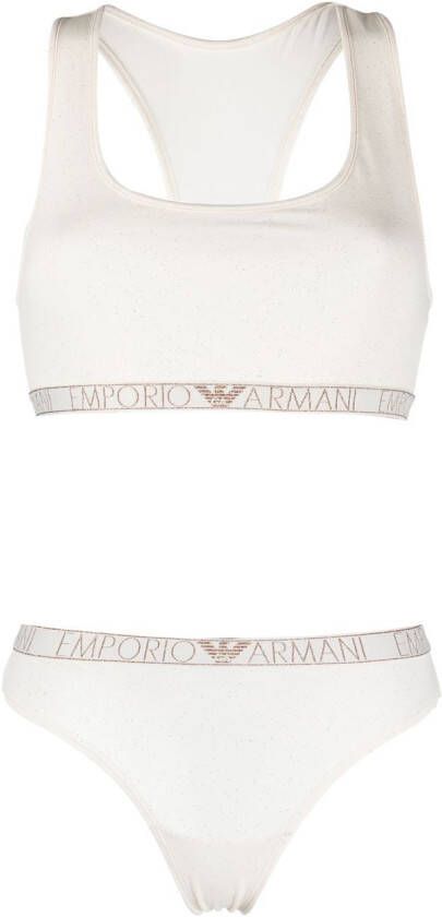 Emporio Armani Ondergoed set met logoband Beige