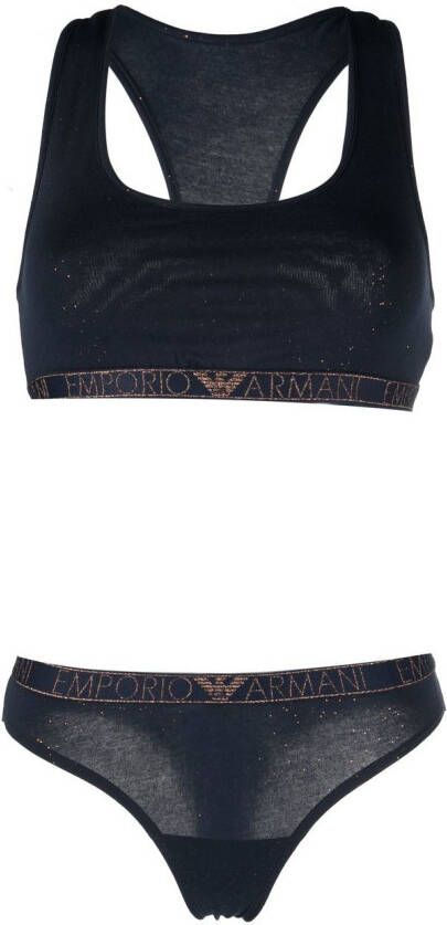Emporio Armani Ondergoed set met logoband Blauw