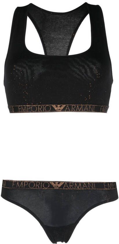 Emporio Armani Ondergoed set met logoband Zwart
