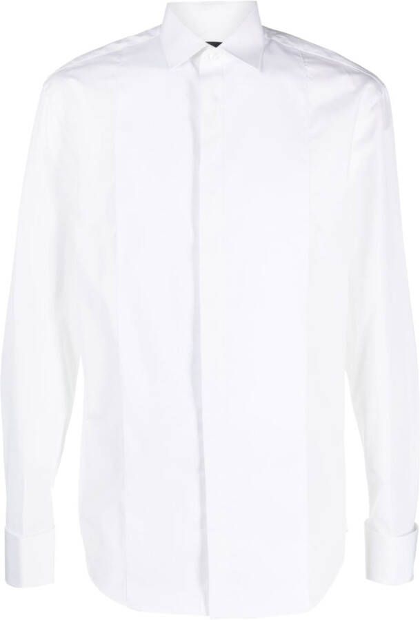 Emporio Armani Katoenen overhemd Wit