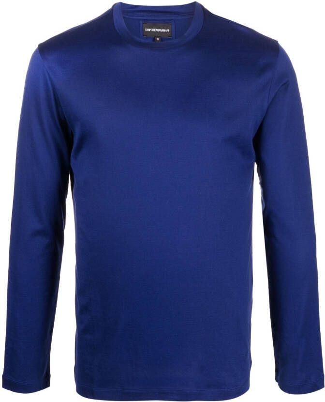 Emporio Armani T-shirt met lange mouwen Blauw