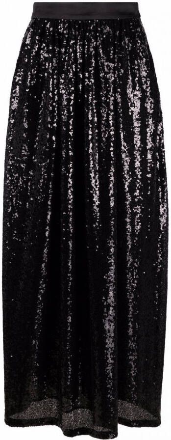 Emporio Armani Maxi-rok met pailletten Zwart
