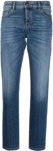 Emporio Armani mid-rise straight-leg jeans Blauw