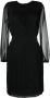 Emporio Armani Midi-jurk met lange mouwen Zwart - Thumbnail 1
