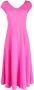Emporio Armani Midi-jurk met uitgesneden rug Roze - Thumbnail 1