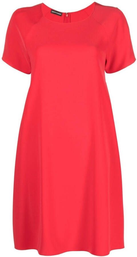 Emporio Armani Mini-jurk met korte mouwen Rood