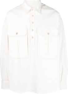 Emporio Armani Overhemd met gespreide kraag Wit