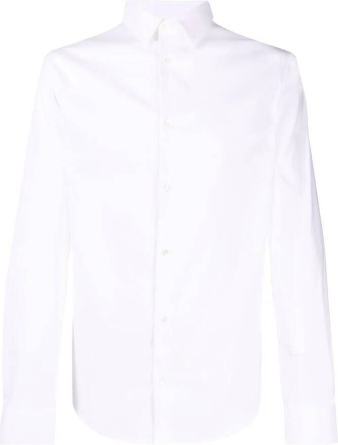 Emporio Armani Overhemd met logopatch Wit