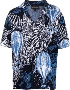 Emporio Armani Overhemd met patroon Blauw