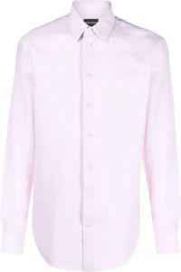 Emporio Armani Overhemd met textuur Roze