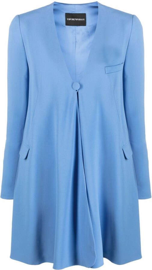 Emporio Armani Oversized blazer Blauw