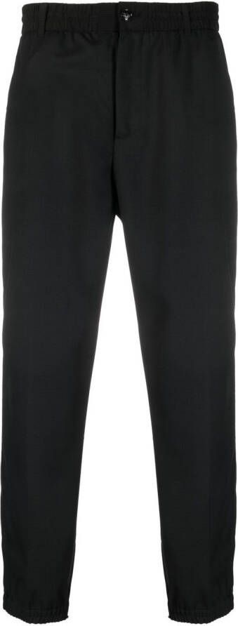 Emporio Armani Pantalon met elastische tailleband Zwart