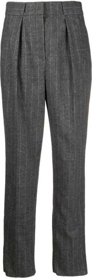 Emporio Armani Pantalon met krijtstreep Grijs