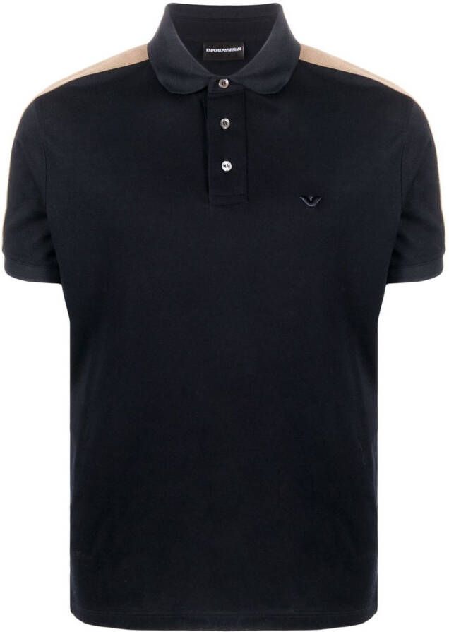 Emporio Armani Poloshirt met bandje Blauw