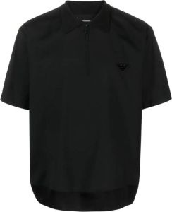 Emporio Armani Poloshirt met logopatch Zwart