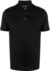 Emporio Armani Poloshirt met logoprint Zwart