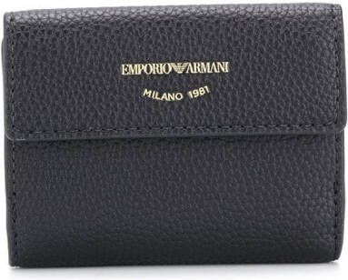 Emporio Armani Portemonnee met logoprint Zwart