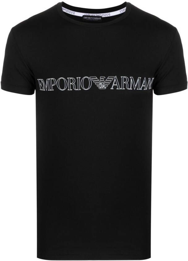 Emporio Armani Pyjama met logoprint Zwart
