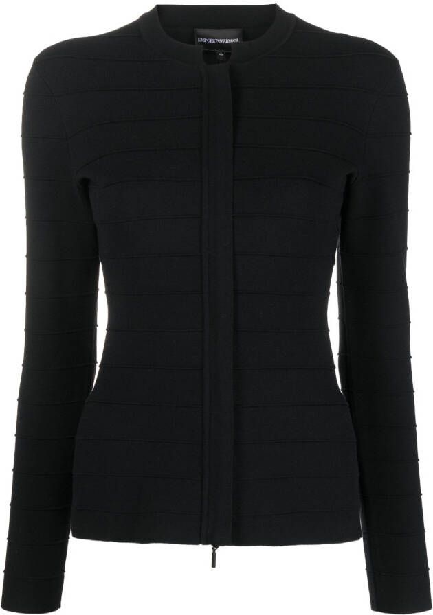 Emporio Armani Vest met ronde hals Zwart