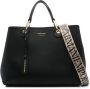 Emporio Armani Shopper met logo-reliëf Zwart - Thumbnail 1