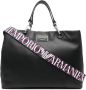 Emporio Armani Shopper met logoplakkaat Zwart - Thumbnail 1