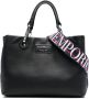 Emporio Armani Shopper met logoplakkaat Zwart - Thumbnail 1