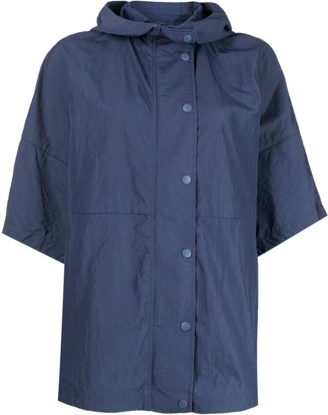 Emporio Armani short sleeve parka jacket Blauw