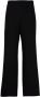 Emporio Armani High waist broek met wijde pijpen Zwart - Thumbnail 1