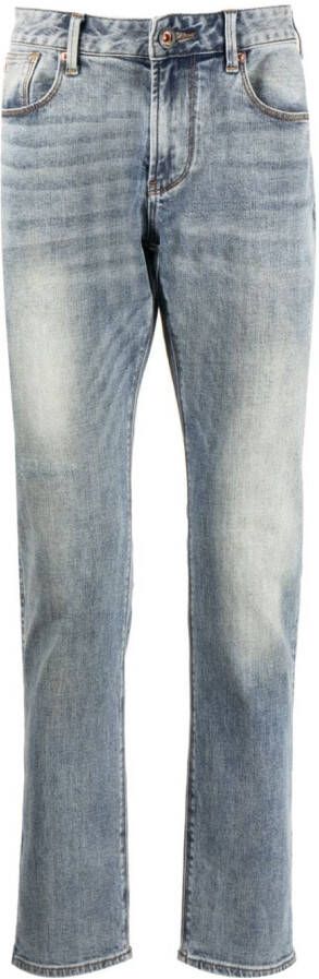 Emporio Armani Slim-fit jeans Blauw