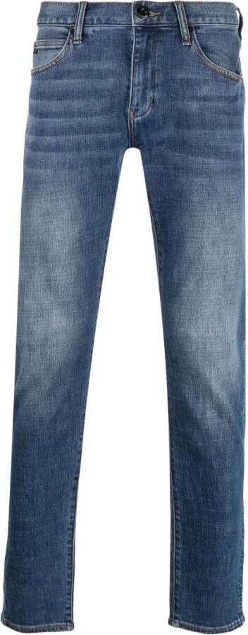 Emporio Armani Slim-fit jeans Blauw