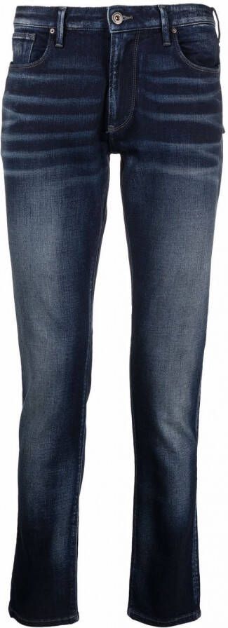 Emporio Armani Slim-fit jeans Blauw