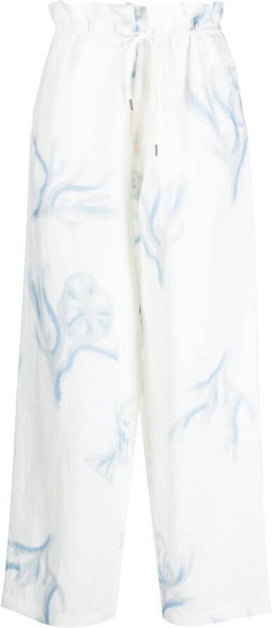 Emporio Armani Straight broek Wit