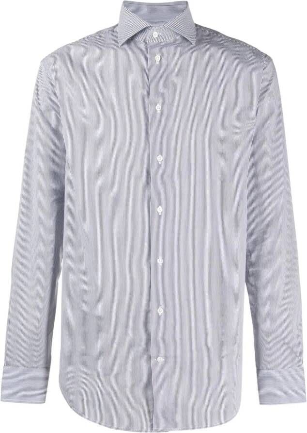 Emporio Armani Gestreept overhemd Blauw