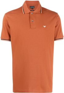 Emporio Armani Overhemd met korte mouwen Oranje